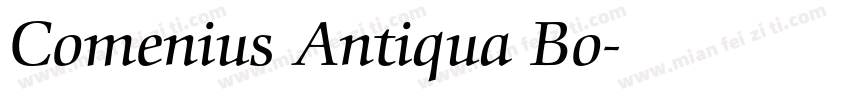 Comenius Antiqua Bo字体转换